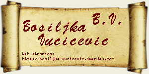 Bosiljka Vučićević vizit kartica